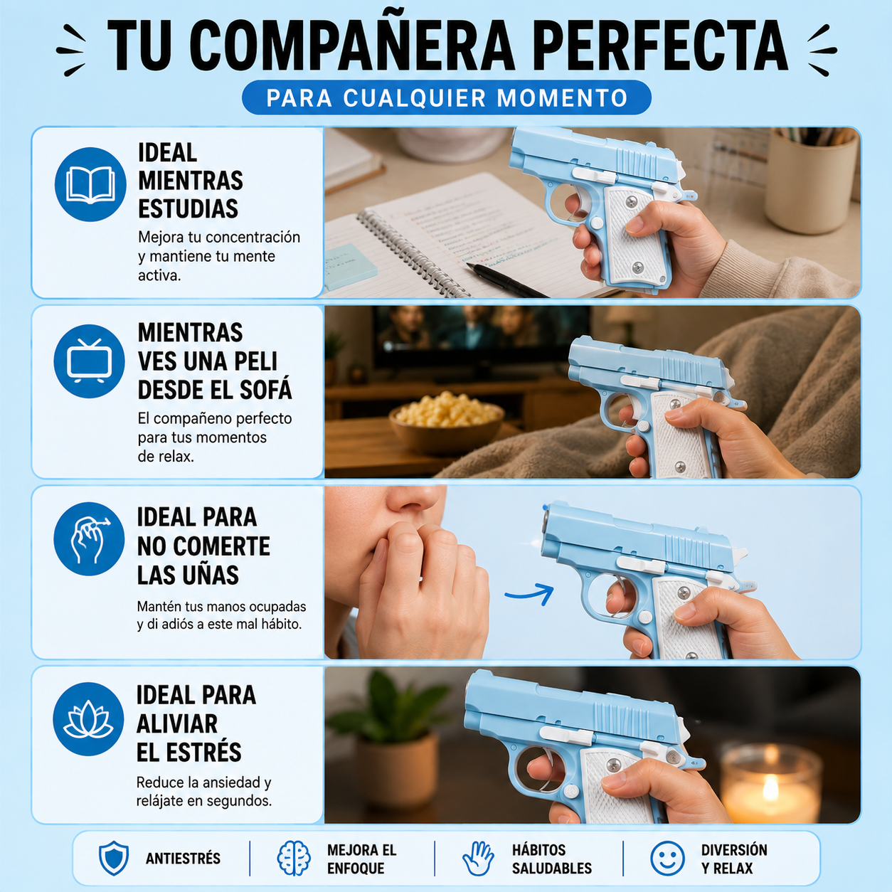 Pistola de Juguete Antiestrés